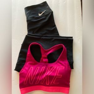 Nike DriFit Bundle Yoga Pants & Nike DriFit Sports Bra Size XS
